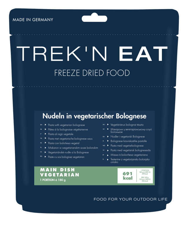 Trek'n Eat - Nudeln in vegetarischer Bolognese - Trekkingnahrung