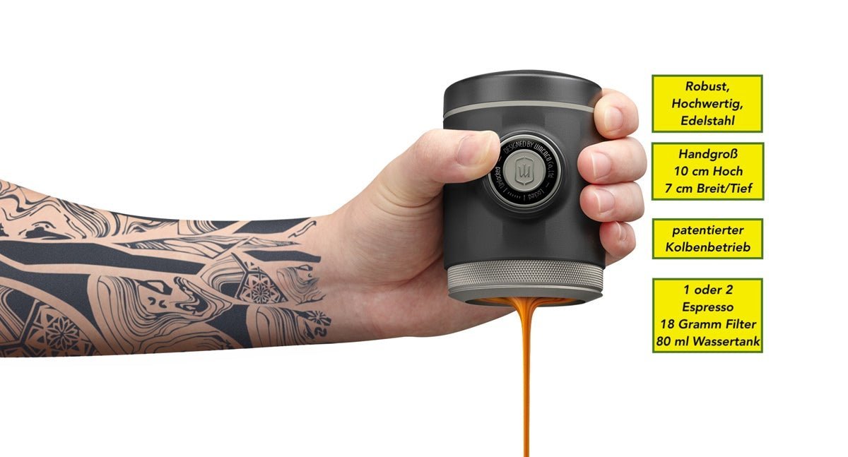Wacaco Picopresso inkl. Schutzhülle - ultraleichte Espresso - Maschine (Vorführmodell) JETZT MIETEN bei Eddy's Adventure