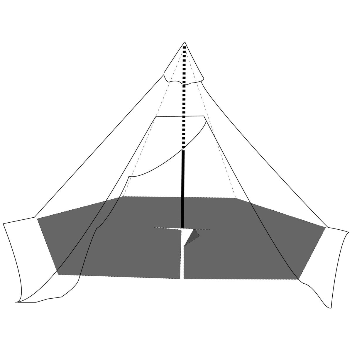 Lavvu/Tipi | Helsport Pasvik 6 - 8 Personen Lavvu/Tipi - inkl. Zeltboden | Eddy's Adventure