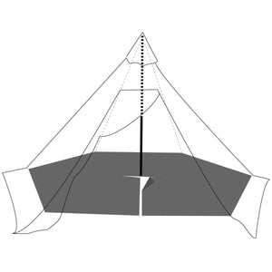 Lavvu/Tipi | Helsport Pasvik 6 - 8 Personen Lavvu/Tipi - inkl. Zeltboden | Eddy's Adventure