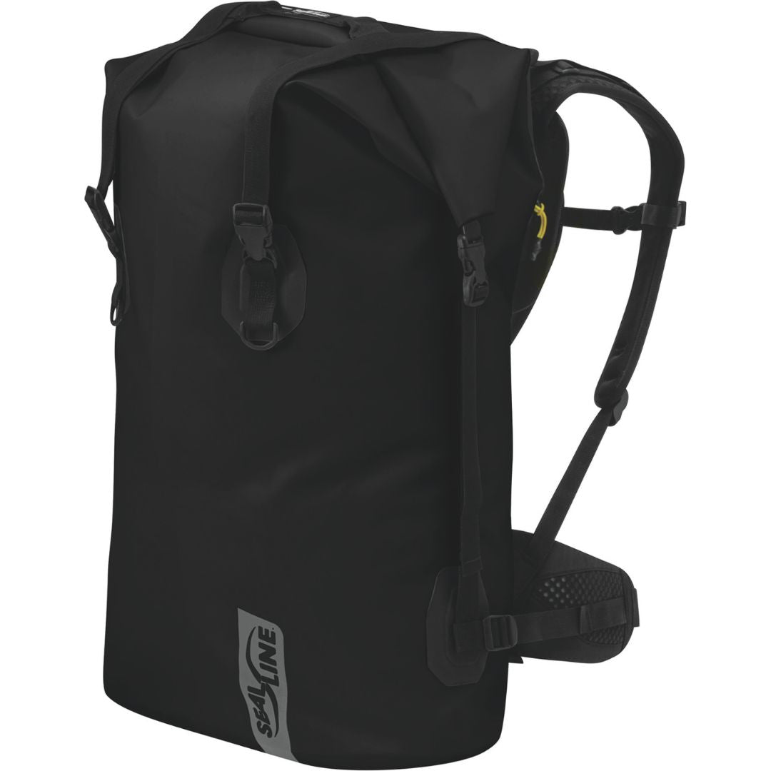 Packrafting - Rucksack wasserdicht | SealLine Black Canyon wasserdichter Rucksack 65 Liter (für Packrafting) | Eddy's Adventure